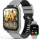 Smart Watch for Kids 1.85" with Fitness Tracker, Sleep Monitor, 22/100+ Sport Modes, DIY Dial, IP68 Waterproof, Step Counter, Heart Rate, Camera, with/Without APP, Gift for 3-12 Years Old Boys Girls