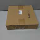 Soulchen Christmas Bow Tree Topper Decoration 9.4 x 10.4 Inches Velvet Christmas Topper Decor with LED Lights Xmas Holiday Bow Tree Top Decoration for Santa Holiday Party Supplies Gifts(Brown)