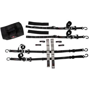 Tusk UTV Tire Bonnet Kit | Fits Tires 26" to 36" | Industrial grade nylon straps 1.5" rated for 6000 lbs | Front tire bonnet and dual purpose rear straps | Includes A-Arm protective sleeves, carry bag