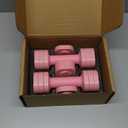 Zempox Adjustable Dumbbell Set of 2, 4 in 1 Free Weights Dumbbells Set for Women, Hand Weights for Women at Home, Each 2lb 3lb 4lb 5lb with TPU Soft Rubber Handle for Home Gym Exercise Training (Pink)