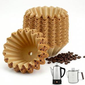Kuars Gvni 250 Count Unbleached Disposable Coffee Filters, Compatible with Farberware 4 Cup, Presto 6 Cup, Coletti, Elite Gourmet Electric Coffee Makers & Percolators