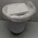 Worth Garden 2-Pack Plastic Urn Planters - 22'' Tall Round Classic Resin Flower Pots Pure White Traditional Large Plant Pots for Front Porch Patio Deck Wedding Decoration Pot - Indoor & Outdoor