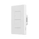 SONOFF Matter Smart Light Switch, 2.4GHz WiFi Light Switch, Neutral Wire Required Smart Switches for Lights, Interruptor Inteligente Compatible with Alexa and Google Home, 2 Gang M5-2C-120W