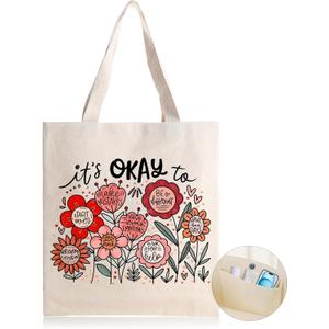 3 x Christian Inspirational Butterfly Library Bag Gifts for Mom, Christmas Religious Mental Health Jesus Gift for Women