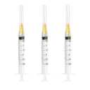 30pcs 3ml/cc 25G 1.5 inch (38mm) Luer Lock for Industrial Scientific Accessories, Refilling Liquid, Individually Wrapped