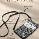 Buleens for iPhone 13 ProMax Wallet Case for Women - with Card Holder for iPhone 13 ProMax Flip Case Leather Crossbody Cute Aesthetic i Phone 13ProMax Case with Strap for Girls Girly, BK WH Notebook