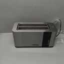 Mueller UltraToast Full Stainless Steel Toaster 4 Slice, Long Extra-Wide Slots for Bagels and Waffles, 6 Browning Levels, LED Display, Cancel/Defrost/Reheat Functions & Removable Tray, Kitchen Gadgets