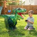 JOYIN Remote Control Inflatable Dinosaur Toy, 2.4GHz Toy with 360 Rotation& Walking, Forward & Backward, Rechargeable Electric Outside Toys for Kids Boys Age 6-12 Birthday Gifts