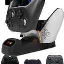 Orzly Controller Charger Stand for Google Stadia Works as Dock for All Type C Controllers (Jet Black)