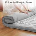 ZonLi Japanese Floor Mattress Futon Mattress Twin Size, 4" Thicken Roll Up Tatami Mat 100% Cotton Washable Cover, Portable & Foldable Floor Bed Mattress for Sleeping, Dormitory, Adult Kids, Grey
