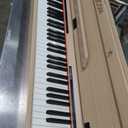 88 Key Weighted Home Digital Piano- Wooden Desk Electric Piano Transforms Between Desk and Vanity - Progressive Hammer-Action Keyboard, Perfect for Beginners with MIDI-Apricot