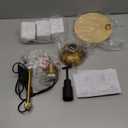 Candle Warmer Lamp with Timer & Dimmer, Adjustable Height Electric Candle Warmer with 3 Bulbs,Compatible with All Size Scented Candles, Wax Melt Warmer for Bedroom,Home Decor House Warming Gifts (Horn-Black)