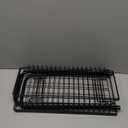 Spice Rack for Countertop, 2-Tier Standing Sturdy Metal Seasoning Organizer Holder, Space Saving Spice Shlef for Kitchen, Cabinet, Pantry Storage, Easy Assembly, Black (Black-1 Pack)