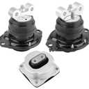3-Piece Motor Mount Kit - Engine & Transmission Mount Set for 2011-2022 Dodge Charger/Challenger & Chrysler 300 3.6L/5.7L V6 V8 - Replaces OEM A5388, A5522, 68131602AA