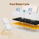 Cat Water Fountain Filters: 12 Cat Fountain Filter Replacement - 3 Months Set of Replacement Filters for ATMZIQXR Pet Fountains S18 - Contains 6 Carbon Filters + 6 Sponges Filters