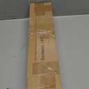 PORTRES Brown Heavy Duty Curtain Rods for Windows 66 to 120 Inches Adjustable Length 1" Diameter Curtain Rod with Modern Decorative Finials for Outdoor Farmhouse Bedroom Kitchen Living Room