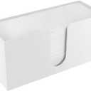 1Pack Paper Towel Holder Countertop, White Acrylic Napkin Dispenser, Multifold Paper Towel Dispenser for for Z-fold C-fold MultiFold Trifold-Bathroom Toilet Kitchen Restaurant(3mm Acrylic)