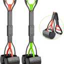 TIMINGILA Pooper Scooper 2 Pack, 28" Long Handle No Touch Dog Pooper Scooper for Large Medium Small Dogs, Durable Spring & Lightweight, Waste Pickup Tool for Dogs in Lawns/Grass/Dirt/Gravel