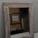 Mirrors for Wall Rustic Wooden Frame Rectangle Mirror Vintage Hanging Mirror for Bedroom Bathroom Living Room Farmhouse Wall Decor Large 20" x 16 " (Walnut)