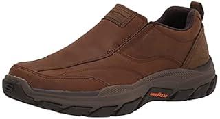 Skechers USA Men's Respected-Lowry Goodyear Rubber Low Profile Bike Toe Slip on Loafer, 11
