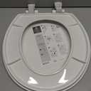 Bemis 730SLEC Slow Close Toilet Seat, Easy Clean Hinges and Durable Plastic Seat, Made in USA, Round, White
