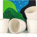 TEANAGOO Japanese Tea Cup, 7.1 Oz / 210 ml, Pure White, 4 Pcs/Box, Asian Tea Cup, Microwave & Dishwasher Safe