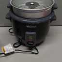 Aroma Housewares ARC-363-1NGB 3 Uncooked/6 Cups Cooked Rice Cooker, Steamer, Multicooker, 2-6 cups, Black