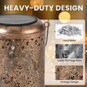 Heavy-Duty Hummingbird Solar Lanterns, Vintage Solar Lights Outdoor Waterproof Garden Decor, Hanging Lights for Yard, Patio, Backyard, Porch