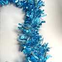 33 Ft Christmas Tinsel Garland Shiny Thick Baby Blue Tinsel Decor Xmas Tree Decorations Metallic Twist Foil Garland for Birthday Holiday New Year Parties Indoor Outdoor Party Supplies - Baby Blue