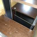 Bush Business Furniture Echo 5 Shelf Bookcase in Charcoal Maple (Mocha Cherry)