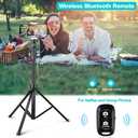 UBeesize 67'' Phone Tripod Stand & Selfie Stick Tripod, All in One Professional Tripod, Cellphone Tripod with Wireless Remote and Phone Holder, Compatible with All Phones/Cameras,Load capacity: 1.5 Kg