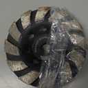 4 1/2 Inch Segment Diamond Cup Wheel for Grinding and Cleaning Surface Stone Concrete Granite Marble Masonry Brick with 5/8-11 Threaded Angle Grinder Wheels Cup