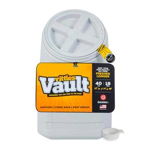 Vittles Vault Airtight Stackable Pet Food Storage Container, Up to 40lbs | BPA Free Plastic, Sealed Airtight for Kibble, Bird Seed, Oatmeal and More; Includes Scoop, Made in USA