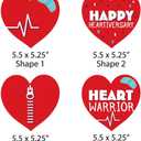 Big Dot of Happiness Happy Heartiversary - Hearts Decorations DIY CHD Awareness Essentials - Set of 20