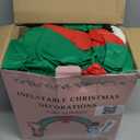 12 Ft Lighted Christmas Inflatable Archway, Inflatable Santa Claus and Snowman Arch Indoor and Outdoor Holiday Decorations, Built-in Led Lights, Large Outdoor Patio Decorations Garden Props