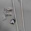 Tier Curtain Rod for French Doors & Door Windows - 16-28 Inch Adjustable, 3/8" Diameter, Dual Installation (Screws & Adhesive), Wrap Around Rod, White, No Magnets Needed