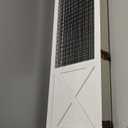 Wnutrees 4 Panel Gridwall Display, Portable Freestanding Display Board for Craft/Art Shows, Retail, Events, Decorative Wood Room Divider Folding Screens, White