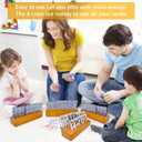 Card Holders for Playing Cards Holder Stand Wood Playing Card Holder for Kids Canasta Holder for Adults Seniors Card Deck Crowns Uno Games Set of 4(Orange)