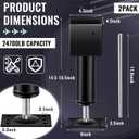 Lasnten 2 Pcs 4.5x4.5 Screw Jack Post 14.5" - 18.5" Height Range 24700 lbs Load Capacity Adjustable Temporary House Jacks for Leveling Flooring Basement Shore Beams Foundation Repair(Black)