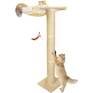 54" Tall Cat Scratching Post with Window Perch