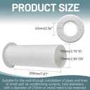 Mini Split Line Set Cover Wall Sleeve 2.87" OD 2.76" ID 7.87" Length, PVC AC Through Wall Pipe Sleeve for HVAC Air Conditioner Line Set Protection