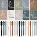 Tellingyou 40 Pcs Employee Appreciation Gifts Bulk Inspirational Notebook Ballpoint Pen Motivational Notebook Mini Journal Inspirational Gift for Social Worker Women Men Nurse Team (Awesome)