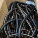 Giraffe Hybrid Garden Hose 5/8" x 100ft, Custom Length, NO Kink, Flexible, Leakproof Hose with Male to Female Fittings, 600 Burst PSI (Black and Orange)