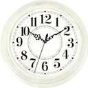 Vintage Wall Clock 13 Inch Quartz Silent Non-Ticking Analog Clock Battery Operated Rustic Round Decorative Clock for Living Room Kitchen Home Office Classroom