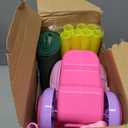 Liberry Toddler Golf Set for 2 3 4 Years Old Girls Boys, Upgraded Kids Golf Cart with Golf Cornhole Board & Putting Mat, Indoor and Outdoor Golf Toys Birthday Gift, Pink