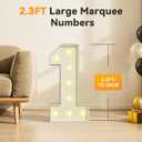 Marquee Numbers 2026 Graduation Decorations: 2.3FT Large Light up Numbers 26 Signs for Grad Decor 2026 New Year Eve Party Supplies Decoration Class of 2026 Senior Decor Girl Boy Balloons 26th Birthday