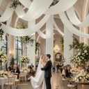 20ft x 40ft Ivory Ceiling Drapes 4-Pack for Wedding Parties Hang-Kit