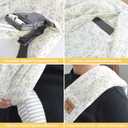 Baby Sling Carrier Newborn, Adjustable Easy Wearing Baby Nursing Warp Sling, New Mom Dad Soft Cotton Baby Front Holder Carrier for Infant Toddler Life Travel Essential Gifts (Yellow Flower)