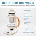 AROMA Professional Infusion Glass Electric Tea Kettle with Temperature Control and 10 Preset Modes (6 Cups, 1.5 Liters)