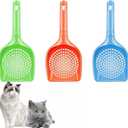 Cat Litter Scoop 3Pcs Cat Litter Scooper Long Handle Deep Shovel Cat Scooper Kitty Litter Scoop for Cat Sand Toilet Cleaning